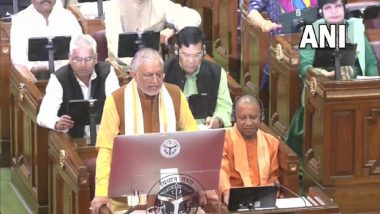 UP Budget 2023-24: Uttar Pradesh Finance Minister Suresh Khanna Presents Budget in Vidhan Sabha (See Pics and Video)