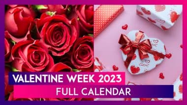 Valentine Week 2023 Calendar: Rose Day To Kiss Day, Full List Of The Love Week From February 7 To 14