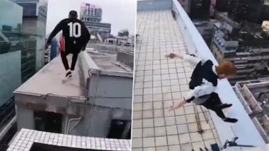 Youngsters’ Crazy Parkour Skills on High Rise Rooftop Will Leave You Stunned, Watch Astonishing Video