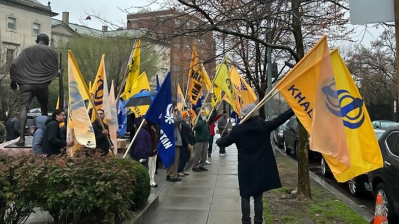 US: India Condemns Attack on DC-Based Indian Journalist Lalit Jha by Pro-Khalistanis Supporters in Washington (Watch Video)