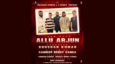 Allu Arjun, Sandeep Reddy Vanga, Producer Bhushan Kumar Join Forces for a Pan-India Film