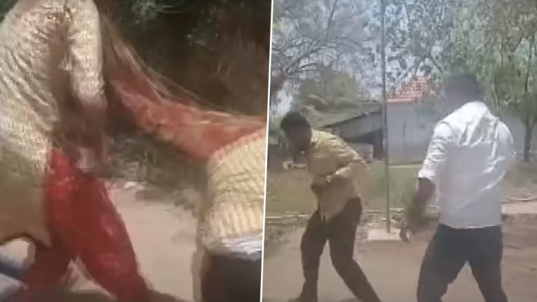 Tamil Nadu: Teacher Chased, Brutally Thrashed by Parents For Beating Up Child At School in Tuticorin, Arrested After Shocking Video Goes Viral