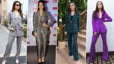 Shraddha Kapoor Birthday: 5 Powerful Pantsuit Looks of the Actress That You Must Check Out!