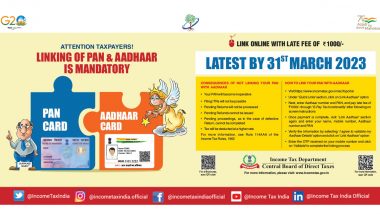 PAN-Aadhaar Linking: Know How to Link Aadhaar Number With PAN Card As Deadline Nears