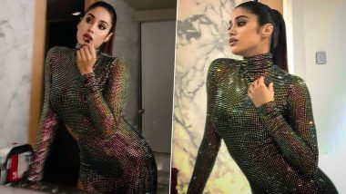 Janhvi Kapoor Looks Stunning and Sexy in Her Latest Sequin Outfit! (View Pics)