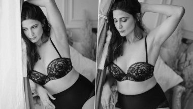 Aahana Kumra Looks Gorgeous in Black Bra and Hipster Underwear (View Pics)