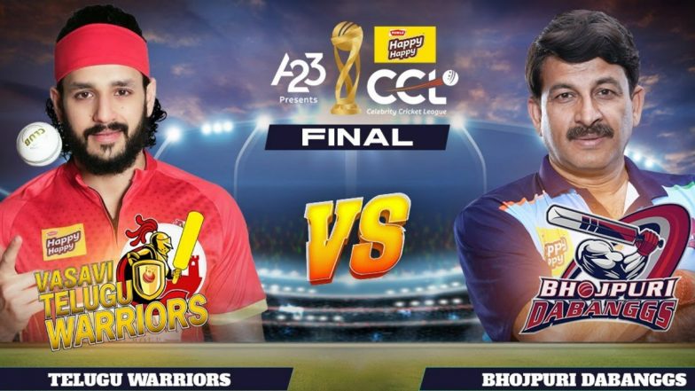 Telugu Warriors vs Bhojpuri Dabanggs CCL 2023 Final Match Update: Akhil Akkineni’s Team Beats Manoj Tiwari’s Side By Nine Wickets, Lifts The Cup For The Fourth Time