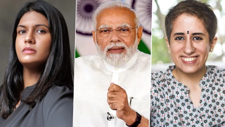The Elephant Whisperers: PM Narendra Modi Meets Documentary Film Maker Kartiki Gonsalves and Guneet Monga (View Pic)