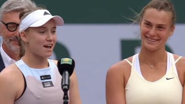 Aryna Sabalenka Playfully Sticks Her Tongue Out During Elena Rybakina's Speech at Indian Wells Trophy Ceremony, Video of Light-Hearted Moment Goes Viral!