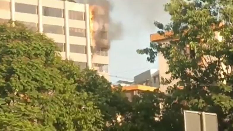 Mumbai Fire: Blaze Erupts At Godrej Building in Chunabhatti, Two Feared Trapped (Watch Video)