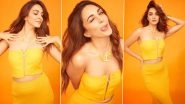 Kiara Advani Is Ready for the Summer in Her Gorgeous Mango Coloured Outfit (View Pics)