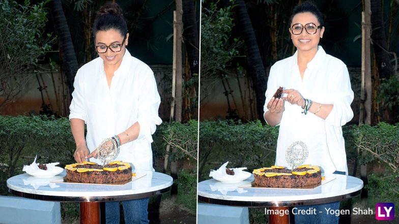 Rani Mukerji Celebrates Her Birthday and Mrs Chatterjee vs Norway's Success By Cutting Cake (Watch Video)