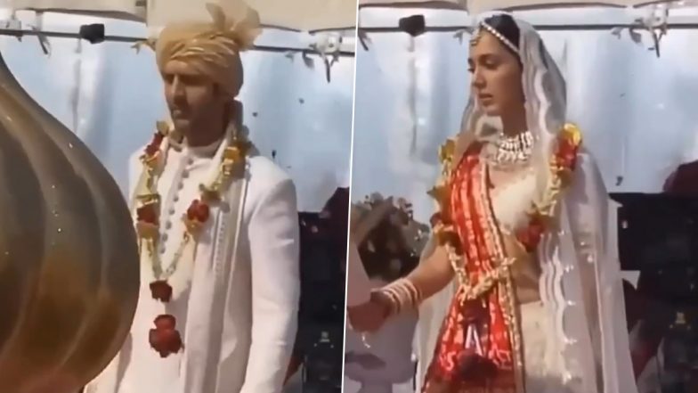 Satyaprem Ki Katha Leaked: Kartik Aaryan and Kiara Advani Spotted Doing Saat Phere on Set in This New Video – Watch