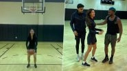 Disha Patani Perfectly Nails Blind Basketball Dunks As She Hangs Out with Jason Derulo (Watch Video)