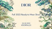 Christian Dior&rsquo;s India Inspired Pre-fall 2023 Show to Take Place at Mumbai&rsquo;s Iconic Gateway of India (View Pics)