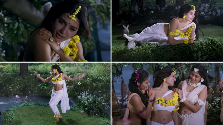 Shaakuntalam Song Mallika Mallika Teaser: Samantha Ruth Prabhu Dances in the Forest While Adorned in Flowers in This New Sneak Peek (Watch Video)