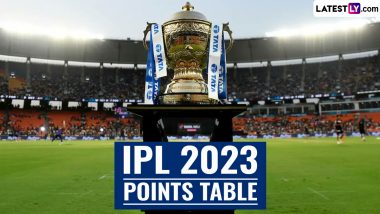 IPL 2023 Points Table Updated With Net Run Rate: Mumbai Indians Become Fourth Team to Qualify for IPL 2023 Playoffs After Gujarat Titans Defeat Royal Challengers Bangalore