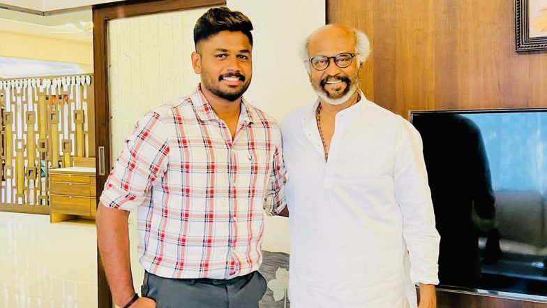 ‘One Day I Will Meet Rajni Sir’ Sanju Samson Meets Rajinikanth, Fulfills His Childhood Wish To Go to Thalaivar’s House (See Pic)