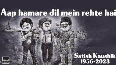 Satish Kaushik Death: Amul Pays Tribute With Charcoal Drawings of the ‘Loved Actor-Director’