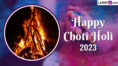 Choti Holi 2023 Images & Holika Dahan HD Wallpapers for Free Download Online: Wish Happy Chhoti Holi With WhatsApp Messages, GIFs, SMS and Quotes to Loved Ones