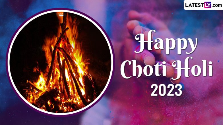 Choti Holi 2023 Images & Holika Dahan HD Wallpapers for Free Download Online: Wish Happy Chhoti Holi With WhatsApp Messages, GIFs, SMS and Quotes to Loved Ones | ???????? LatestLY