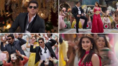 Billi Billi Song: Salman Khan-Pooja Hedge Shakes a Leg to the Peppy Bhangra Number From Kisi Ki Bhai Kisi Ki Jaan Will Make You Groove Too (Watch Video)