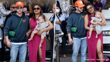 Priyanka Chopra Arrives in Mumbai with Hubby Nick Jonas and Daughter Malti Marie (Watch Video)