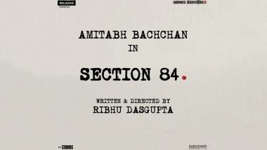 Section 84: Amitabh Bachchan to Headline Ribhu Dasgupta’s Courtroom Drama