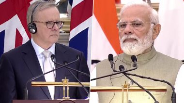 PM Narendra Modi Raises With His Australian Counterpart Anthony Albanese Issue of Attacks on Temples in Australia (Watch Video)