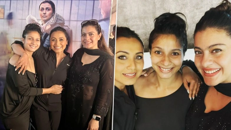 Kajol and Rani Mukerji Reunite As They Click a Group Selfie with Mrs Chatterjee vs Norway Actress’ Sister Tanishaa
