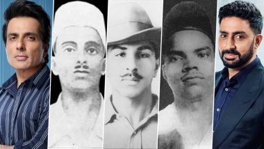 Martyrs Day 2023: Sonu Sood, Abhishek Bachchan and Other Celebs Pay Tribute to Freedom Fighters Bhagat Singh, Sukhdev and Shivaram Rajguru (View Posts)