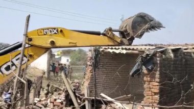 Madhya Pradesh: ‘Illegally Built’ Structure of Accused in Damoh Gangrape Bulldozed by Authorities (See Pics)