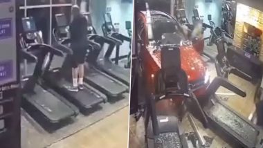 Red Mercedes Crashes Into Gym While Man Works Out on Treadmill, Horrifying Old Video Goes Viral Again