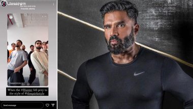 Suniel Shetty Shows Off His Cool Moves with Norwegian Dance Group the Quick Style on ‘Aankhon Mein Base Ho Tum’ Song (Watch Video)