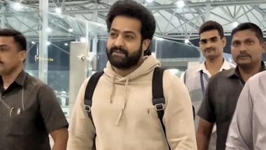 Jr NTR Heads Off to US for Oscars 2023, Fans Greet Him at Hyderabad Airport