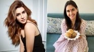Kriti Sanon and Nikita Dutta Dive into a Feast of Chana, Puri and Halwa and Wish Fans &lsquo;Happy Ashtami&rsquo; (View Pics)