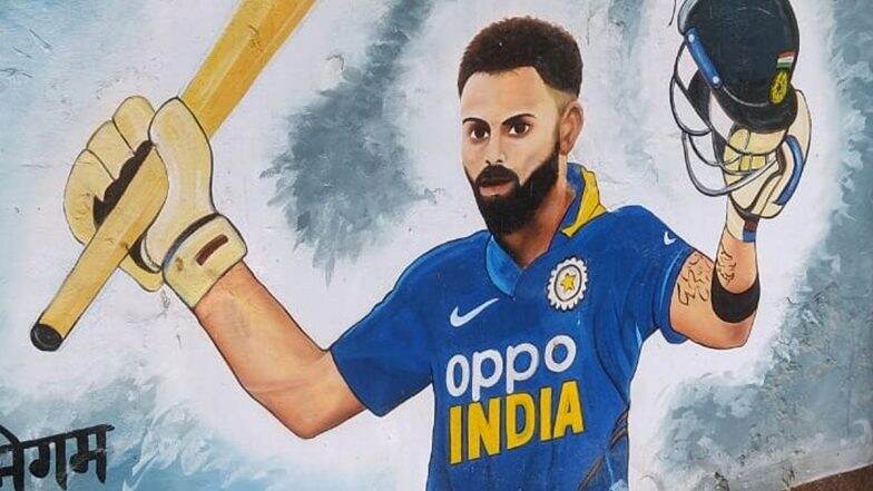 'KL Rahul and SKY's Hybrid'! Virat Kohli Street Mural Painting in Gorakhpur Sparks Hilarious Reactions From Netizens (View Photo)