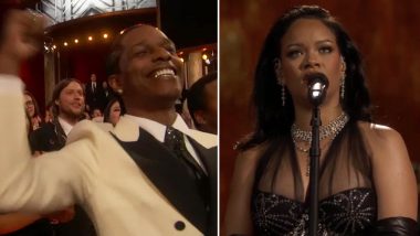 Oscars 2023: A$AP Rocky Cheers On Rihanna As She Performs ‘Lift Me Up’ from Black Panther-Wakanda Forever (View Pics)