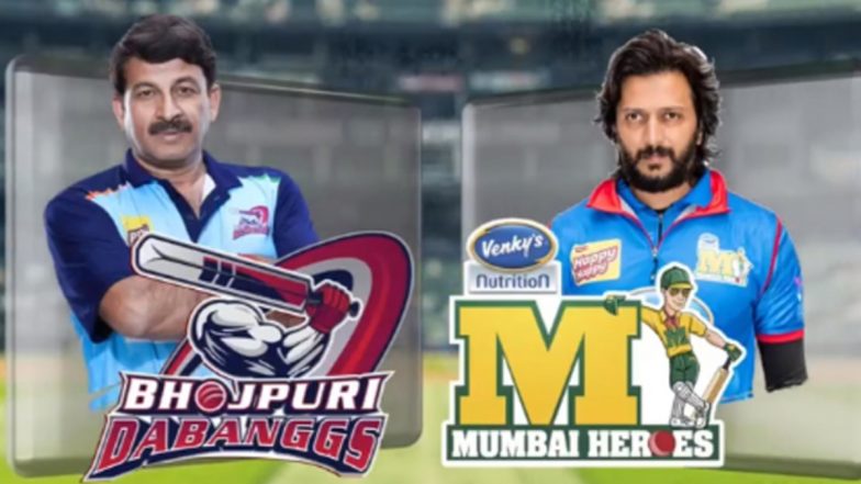 Bhojpuri Dabanggs vs Mumbai Heroes CCL Semi-Final Match 2023 Update: Manoj Tiwari’s Team Beats Riteish Deshmukh’s Side by Six Wickets to Enter Finals