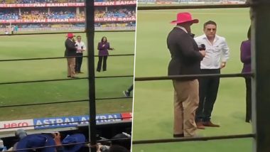 ‘Jadeja, Jadeja’ Fans Tease Sanjay Manjrekar During India vs Australia 3rd Test in Indore (Watch Video)