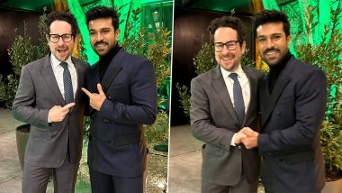 Oscars 2023: JJ Abrams' Fan Ram Charan Meets the Star Wars Director in Los Angeles Ahead of the 95th Academy Awards (View Pics)