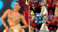 IPL 2023 Opening Ceremony: Rashmika Mandanna Dances Her Heart Out on &lsquo;Naatu Naatu&rsquo;, 'Dholida', and 'Saami Saami' Songs (Watch Video)