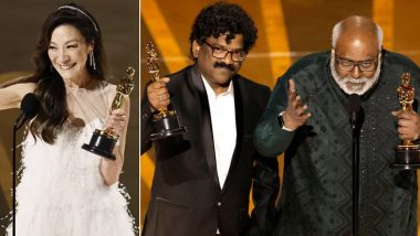 Oscars 2023 Winners: Everything Everywhere All At Once Grab Seven Trophies; RRR's 'Naatu Naatu' Wins Best Original Song - See Full List!