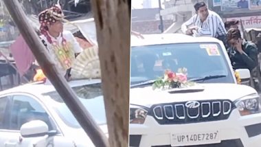 Uttar Pradesh: Groom, ‘Baraatis’ Perform Stunts on Moving Cars in Ghaziabad, Case Registered After Video Goes Viral