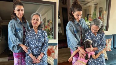 Soha Ali Khan Shares Adorable Picture of Mother Sharmila Tagore With Daughter Inaya, Three Generations in One Frame