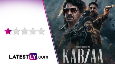Kabzaa Movie Review: Upendra and Kichcha Sudeep's 'KGF Lite' Is A Massive Mess Studded With Never-Ending Madness (LatestLY Exclusive)