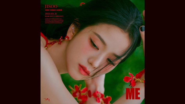 ME: BLACKPINK’s Jisoo Reveals Solo Album Title and Cover, Singer Looks Bewitching Adorned in Red Flowers (View Pic)