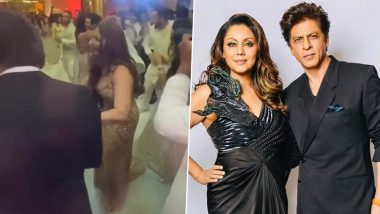 Shah Rukh Khan and Gauri Khan Burn the Dance Floor at Alanna Panday's Wedding! (Watch Viral Video)
