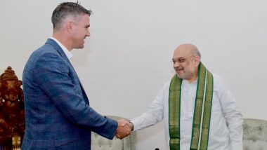‘Fascinating Conversation, Inspirational Man’ Kevin Pietersen Meets Home Minister Amit Shah (See Pics)