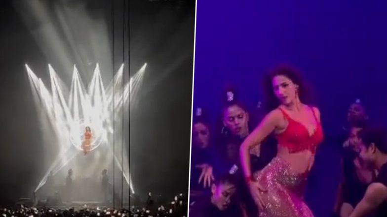 The Entertainers: Disha Patani Stuns the Audience With Her Energetic Performance at Concert in Dallas (Watch Videos)